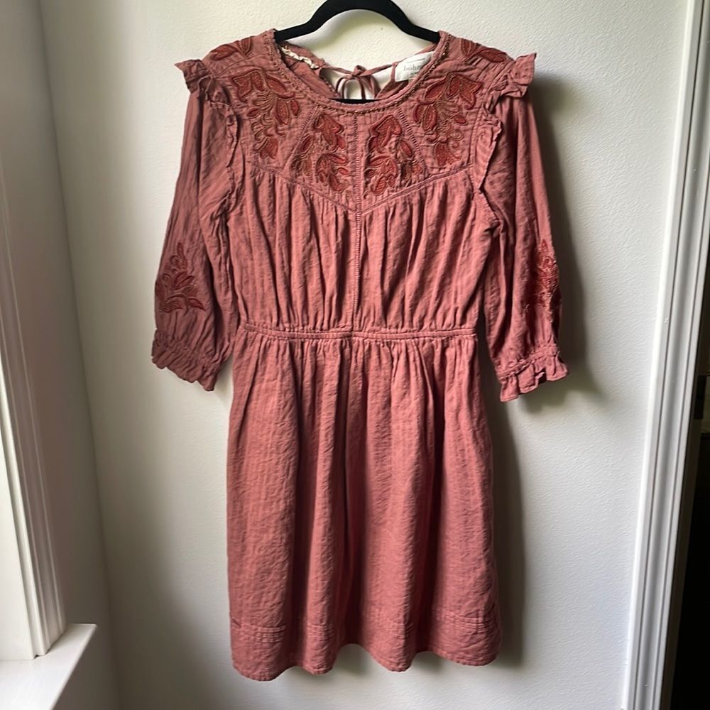 Bohme Embroidered Boho Dress